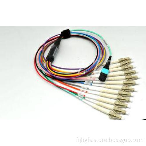 Rohs MPO To LC Fiber Optic MTP Patch Cord 24-Core With Smal